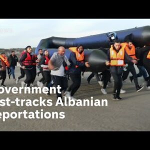 Fast track deportation of Albanians planned - as French police clash with people crossing Channel