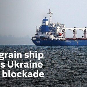 Ukraine war: Grain ship leaves Odesa for first time since Russia blockade