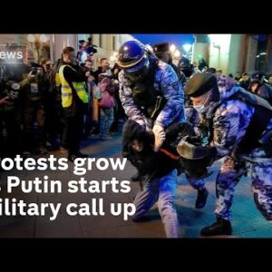 Protests build as Russia serve call up papers to Ukraine frontline