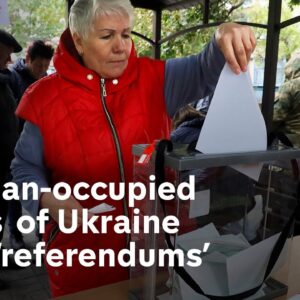 Russia holds ‘sham’ referendums to annex occupied areas of Ukraine