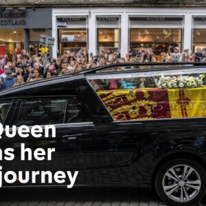 The Queen’s coffin arrives in Edinburgh as part of ‘last, great journey’