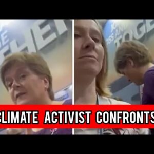 Nicola Sturgeon flees as climate activist confronts SNP leader over Rosebank oil field