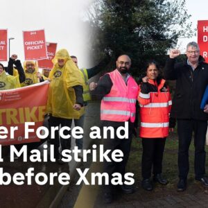 UK strike action: Airport and postal workers strike as disruption continues