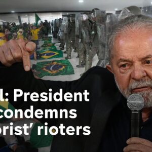 Brazil’s president condemns ‘terrorist’ rioters who stormed Congress