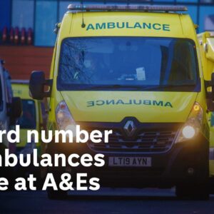 Record number of ambulances delayed handing over patients at hospitals in England