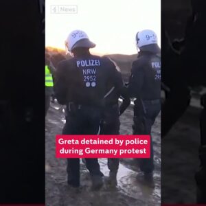 Greta Thunberg detained by police during protest in Germany