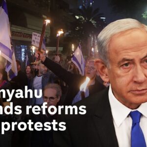 Netanyahu defends judicial reforms after Israel protests