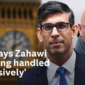 Sunak says he acted “pretty decisively” by sacking Nadhim Zahawi as Tory chairman