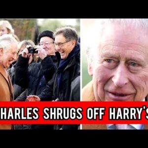 Charles shrugs off Harry's bombshell interview as he's seen smiling at Sunday service