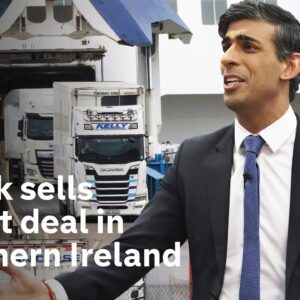 Rishi Sunak visits Northern Ireland to sell his Brexit deal