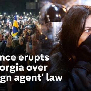 Thousands take to the streets in Georgia to protest against ‘Russian-style’ law