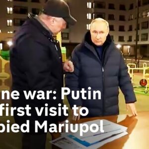 Ukraine war: Putin pays first visit to Russian-occupied Mariupol